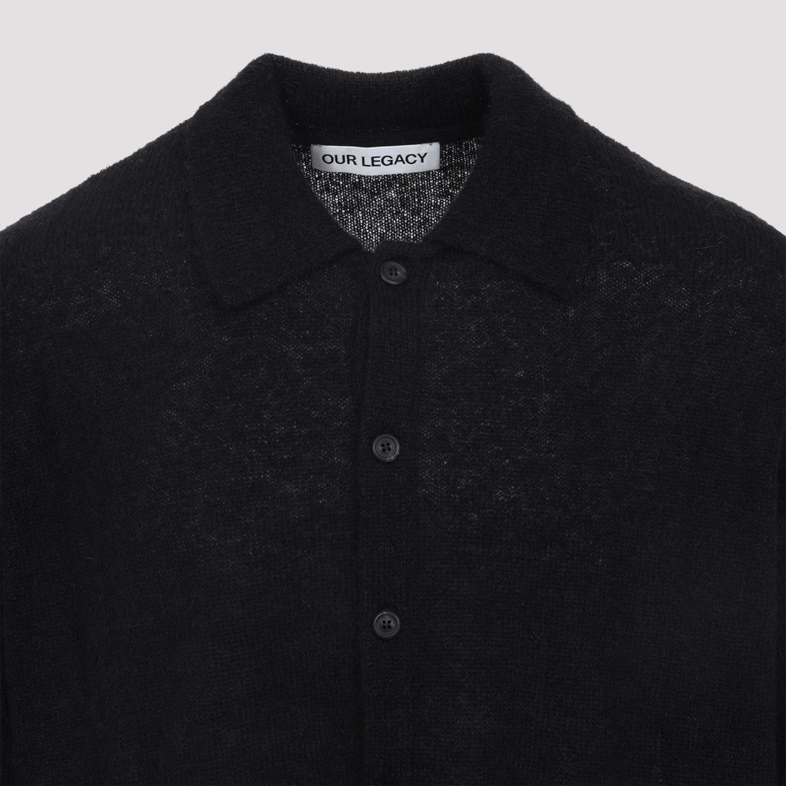 Our Legacy Evening Black Alpaca Polo
