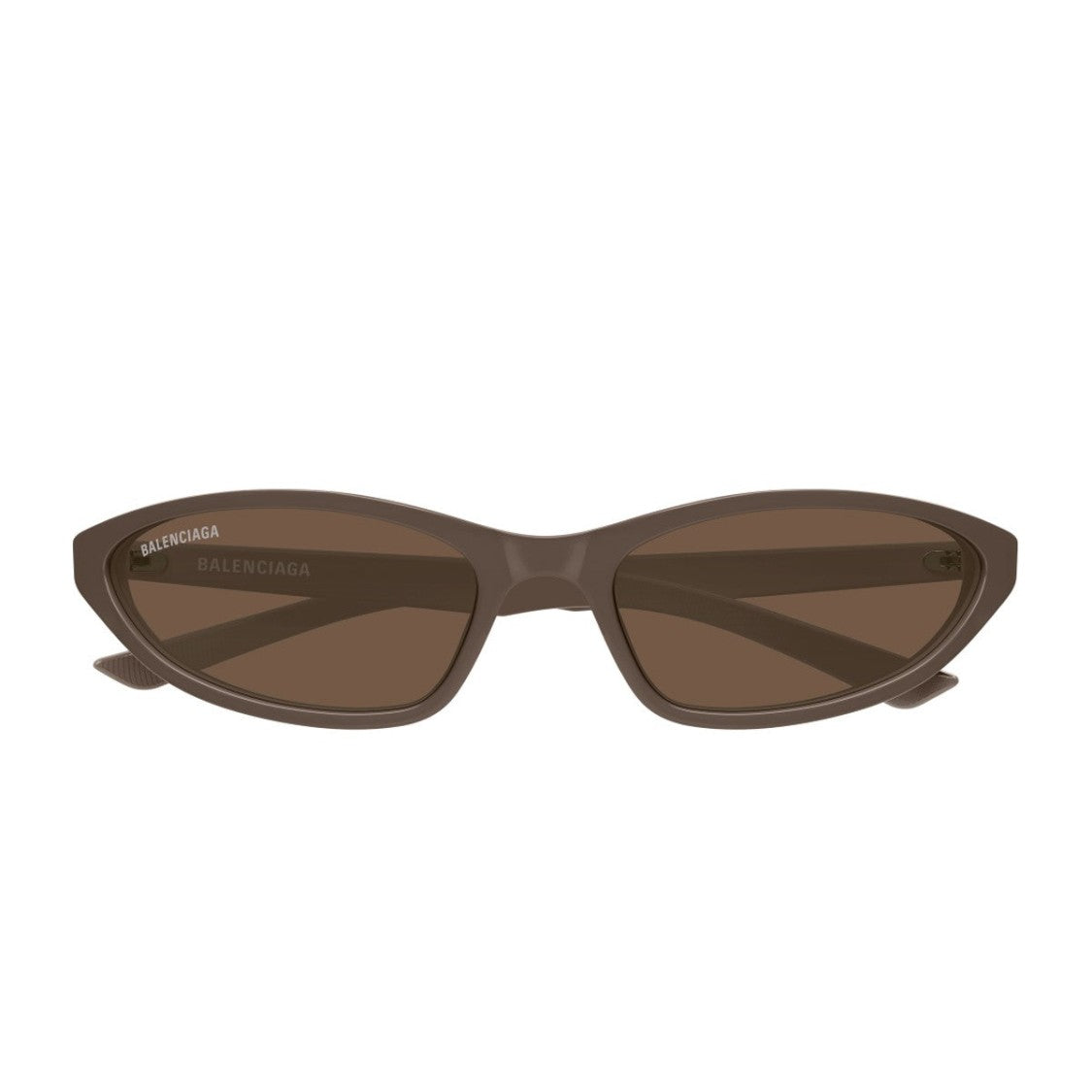 Balenciaga Brown Linea Everyday Recycled Acetate Cat-Eye Sunglasses