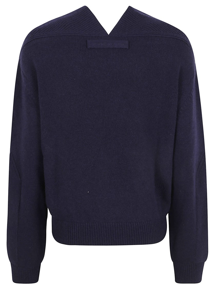 Victoria Beckham V-Neck Yoke Detail Jumper