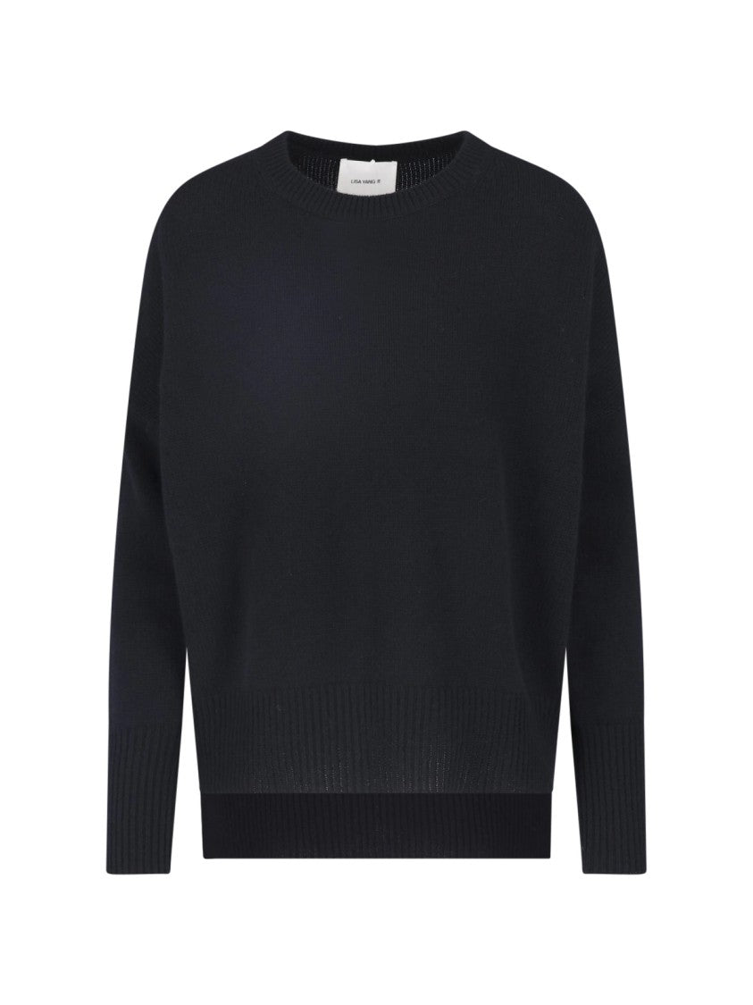 Lisa Yang Boxy Fit Relaxed Ribbed Knit Sweater