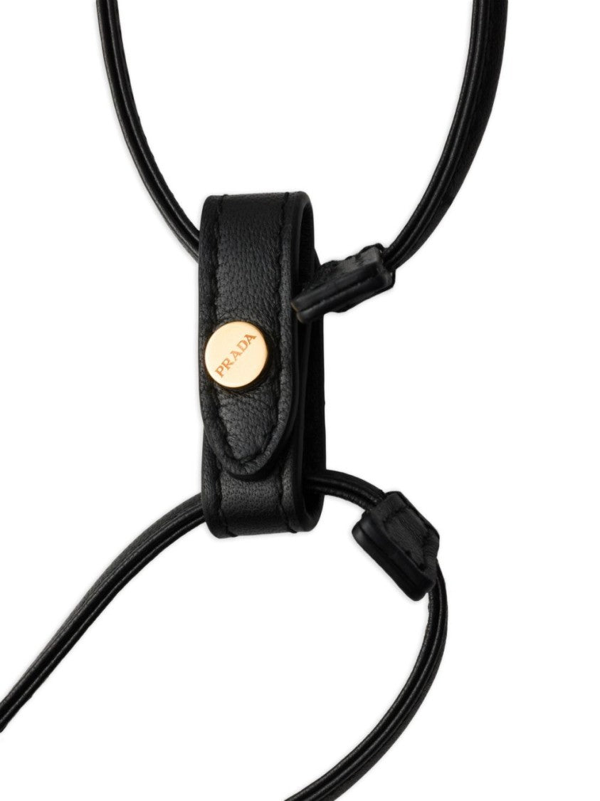 Prada Black Recycled Polyamide Drawstring Shoulder Bag