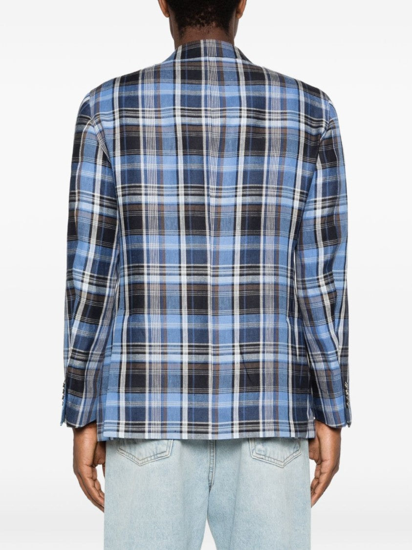 Gabriele Pasini Tailored Checked Notch Lapels Blazer