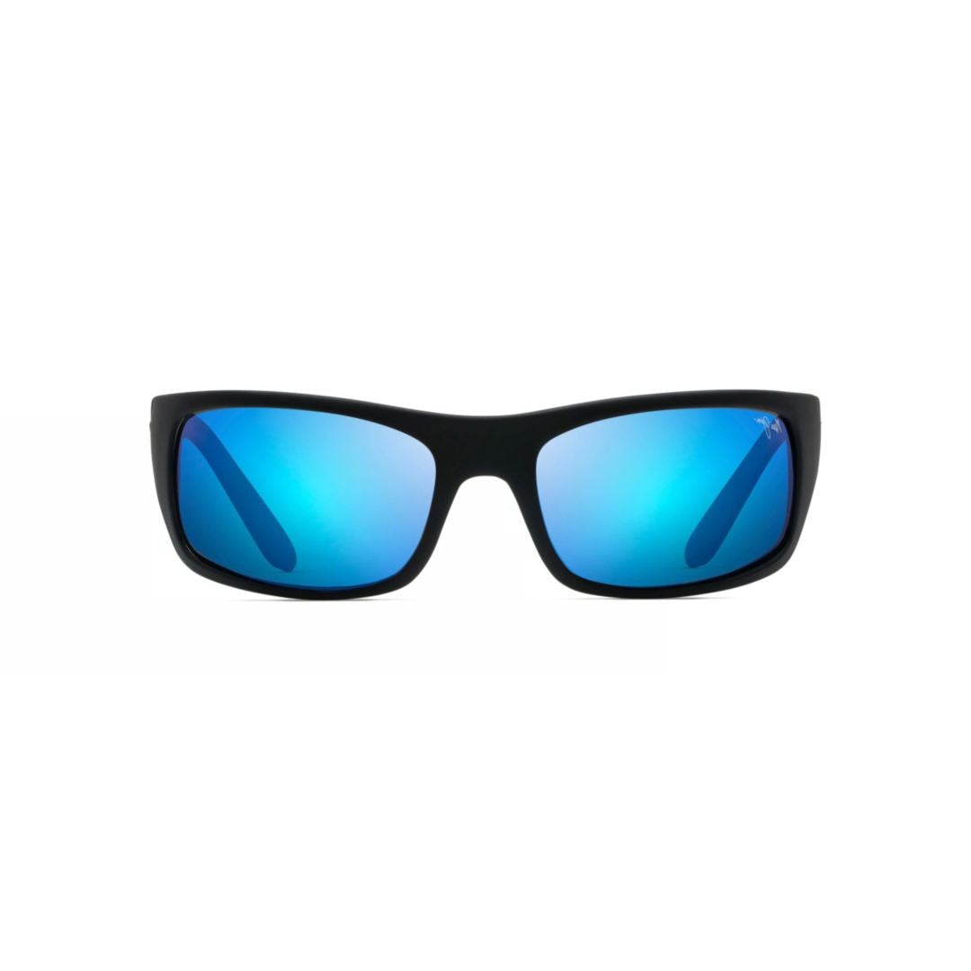 Maui Jim Matte Black Mj0202s Rectangular Sunglasses