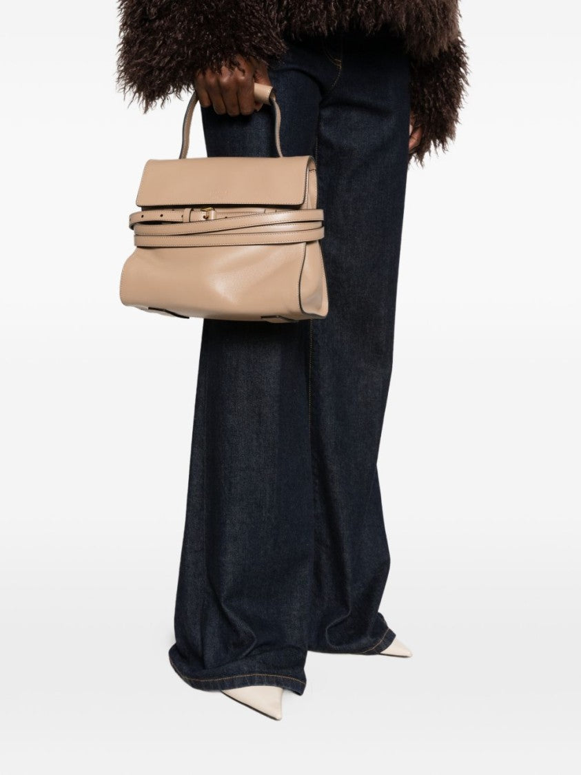 Moschino Structured Handbag With Soft Finish And Adjustable Strap