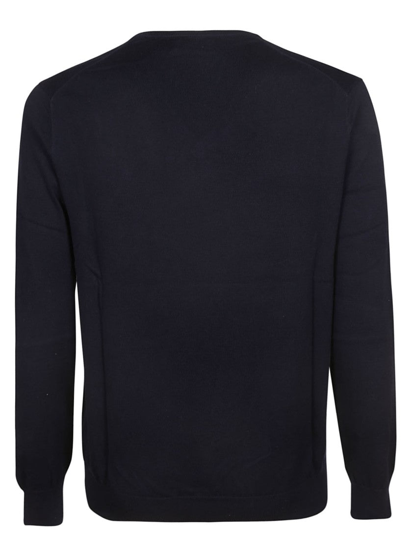 Polo Ralph Lauren V-Neck Cotton Sweater With Ribbed Detailing