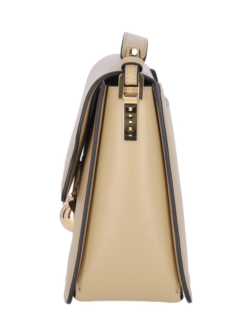 Marni "Trunkaroo" Medium Shoulder Bag – Beige