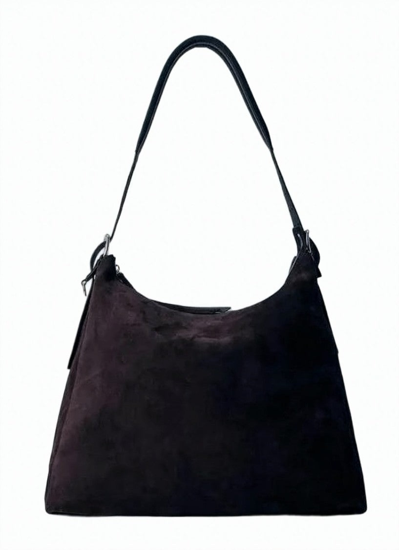 Lemaire Trapezoidal Black Cowhide Leather Tote Bag