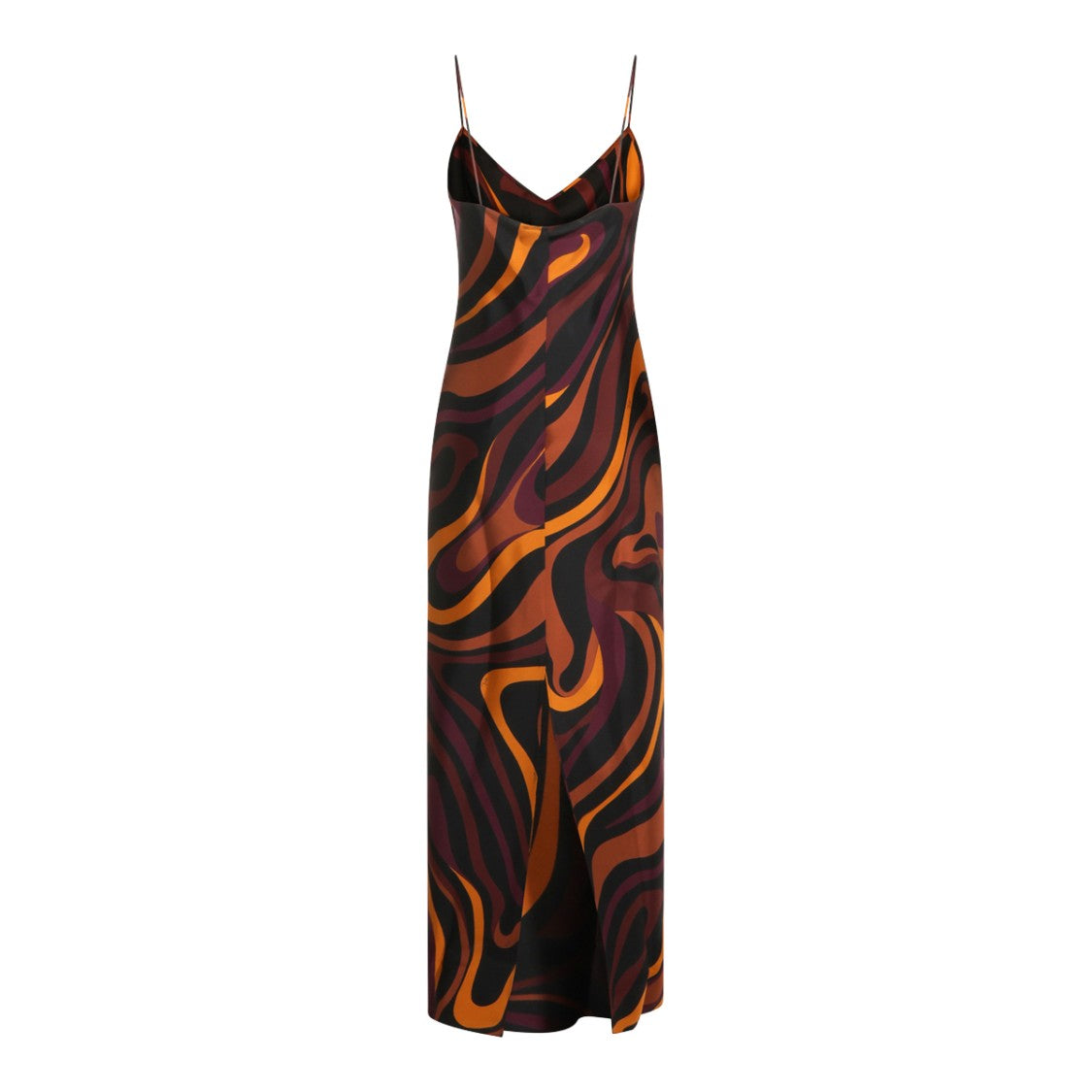 Emilio Pucci Long Flowing Maxi Dress With Dramatic Cape Overlay