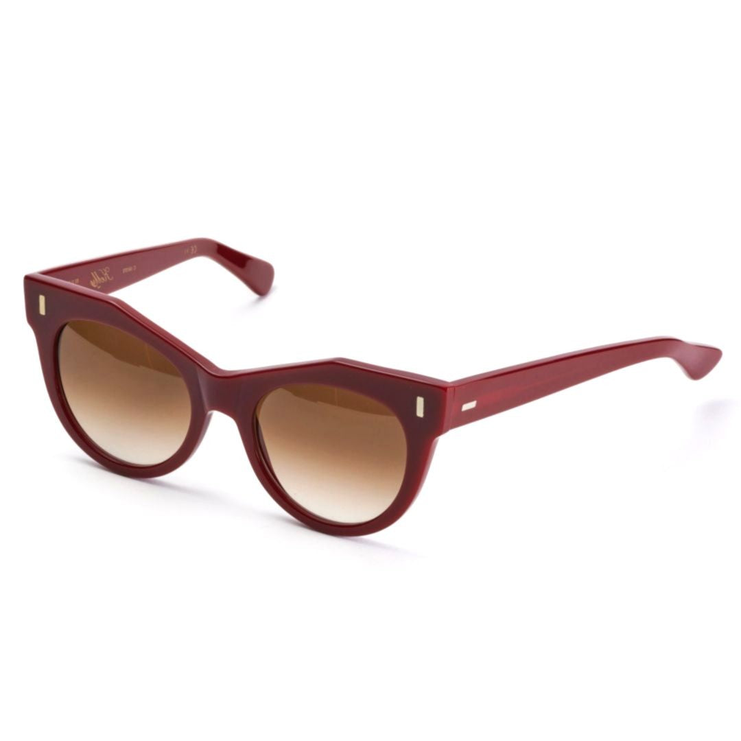 Kador Kelly Bold Deep Burgundy Sunglasses With Gradient Lenses