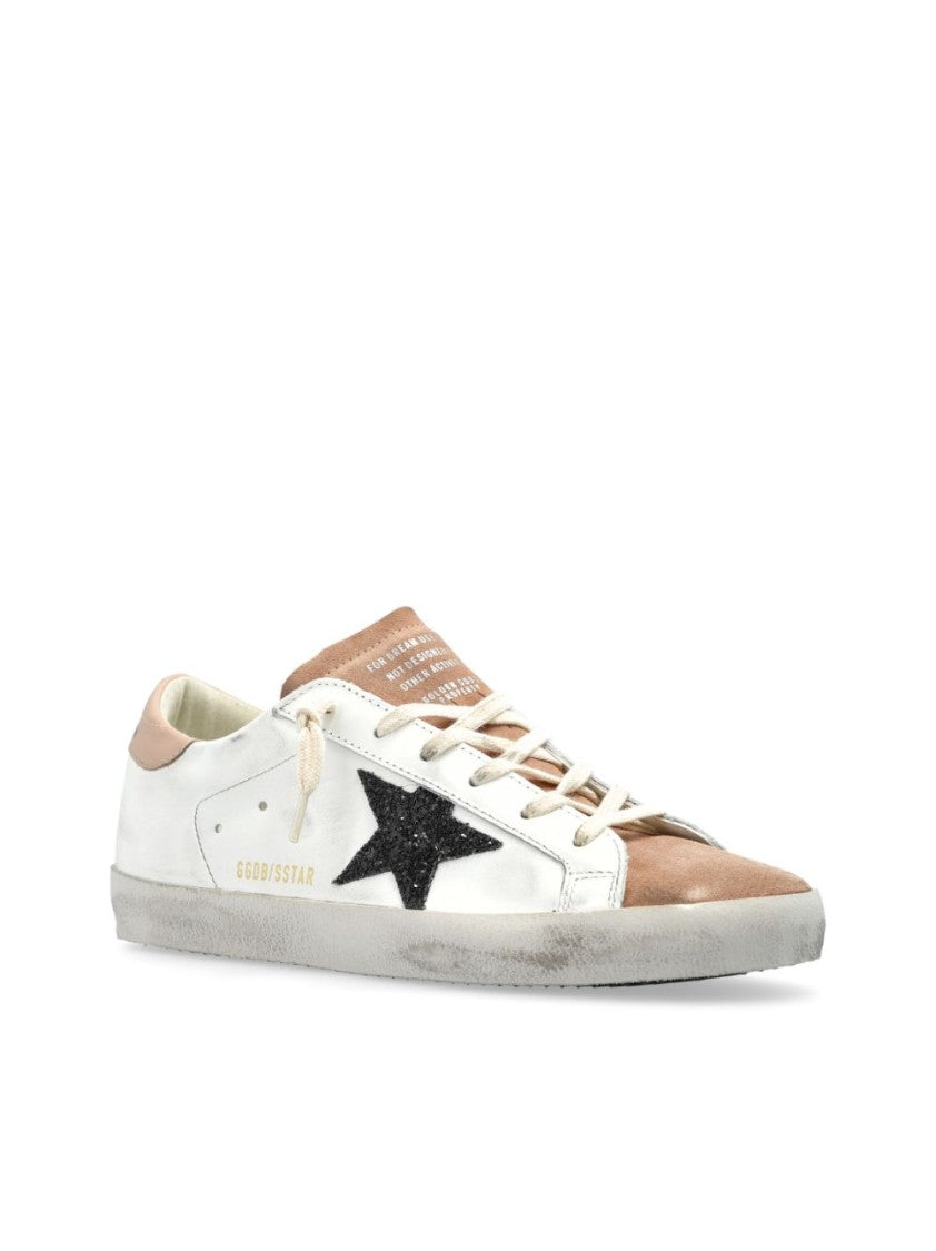 Golden Goose Pristine White Sneakers With Contrasting Star Detail