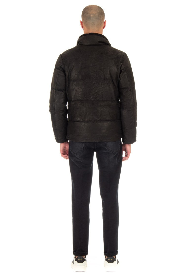 Giorgio Brato Padded Down Leather Bomber