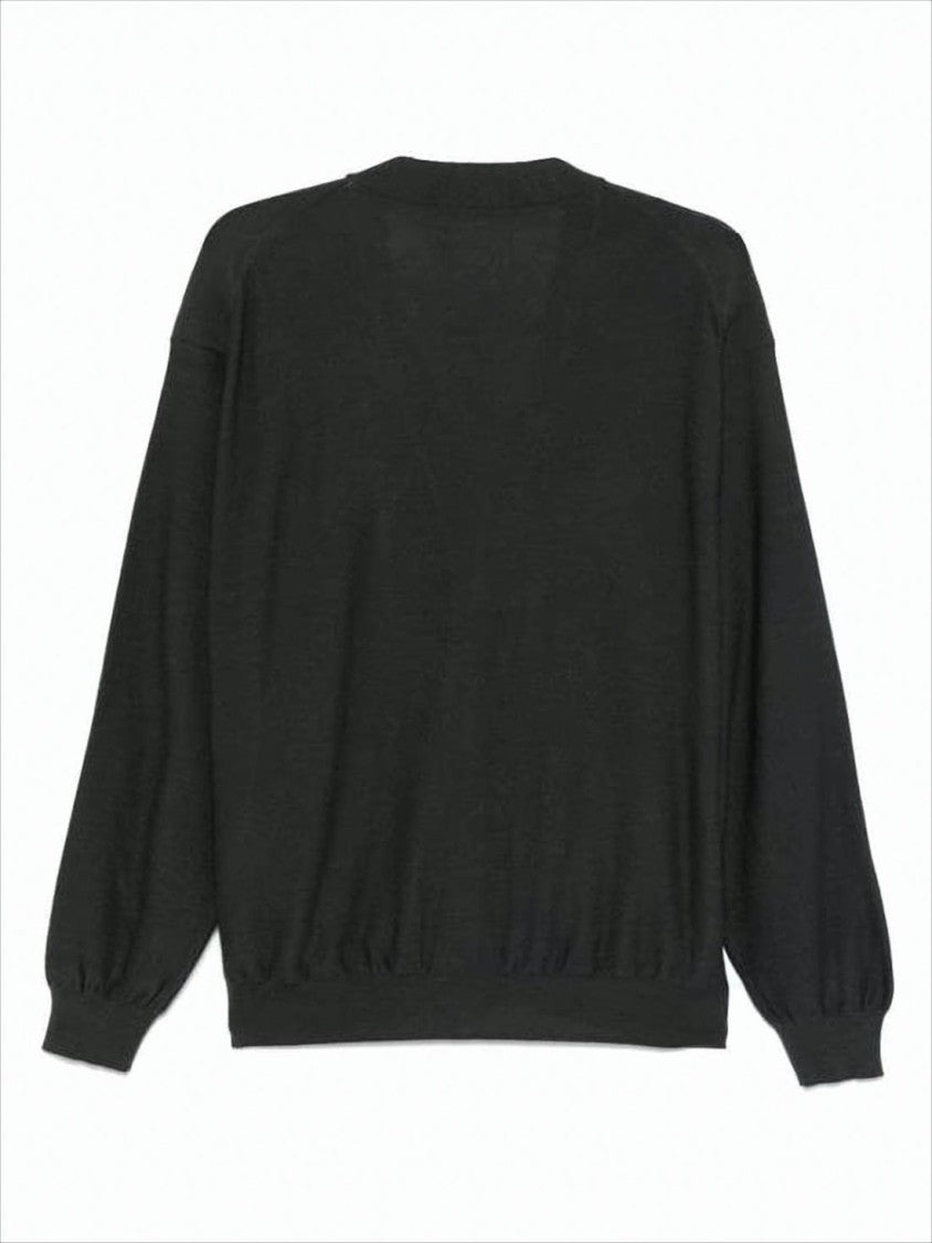 Lemaire Deep V-Neck Cardigan With Button-Down Front