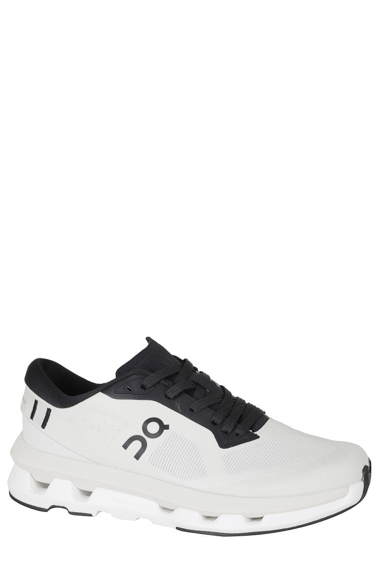 On Running Black And White Cloudzone Mesh Rubber Sole Nylon Sneakers
