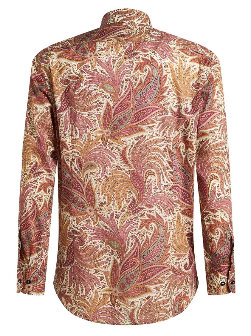 Etro Vibrant Paisley Floral Print Shirt