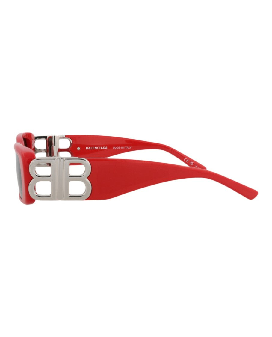 Balenciaga Square-Frame Recycled Acetate Sunglasses With Metallic Accents