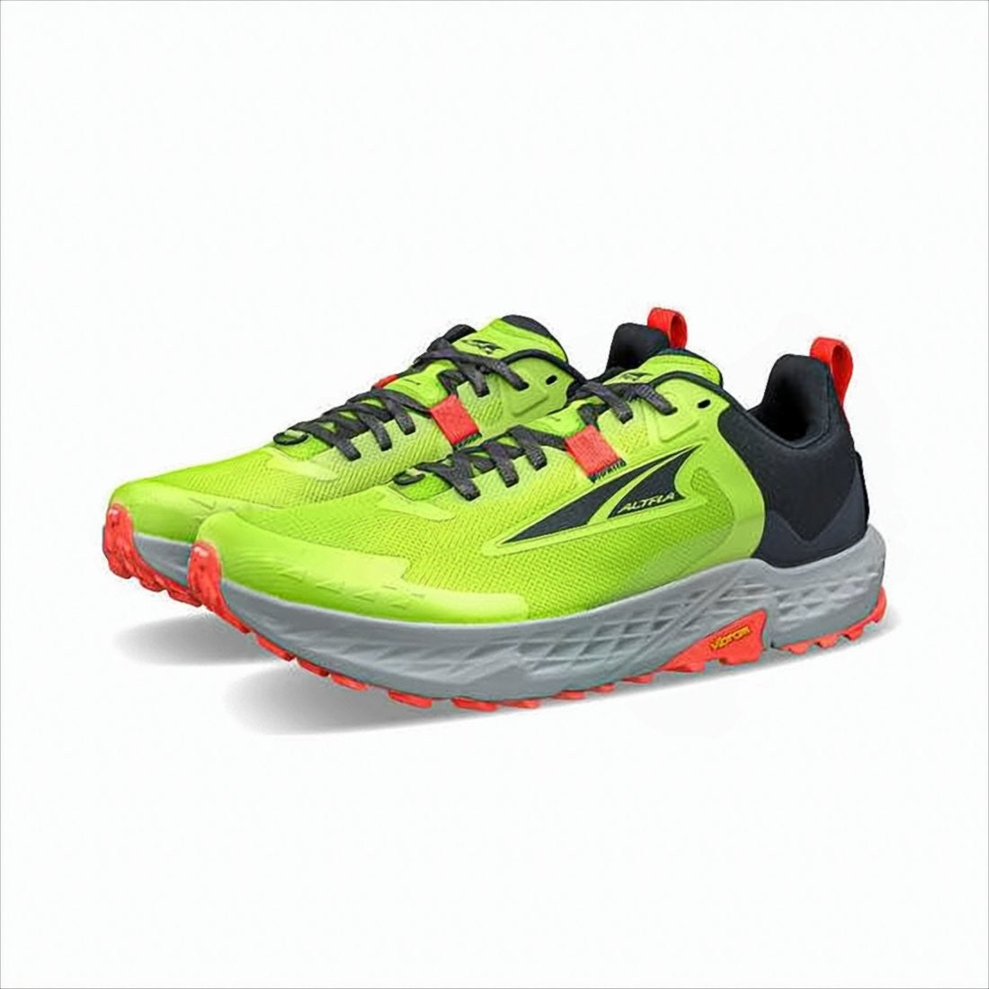 Altra Neon Yellow Mesh Sneakers With Vibram Sole