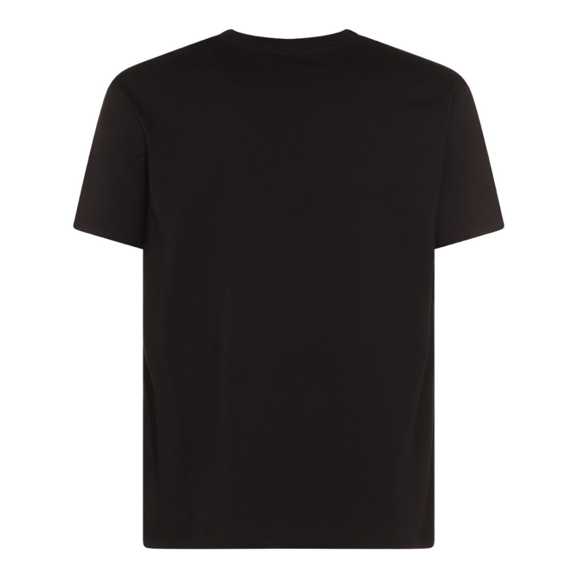 Valentino Short-Sleeve Black T-Shirt With Logo Patch