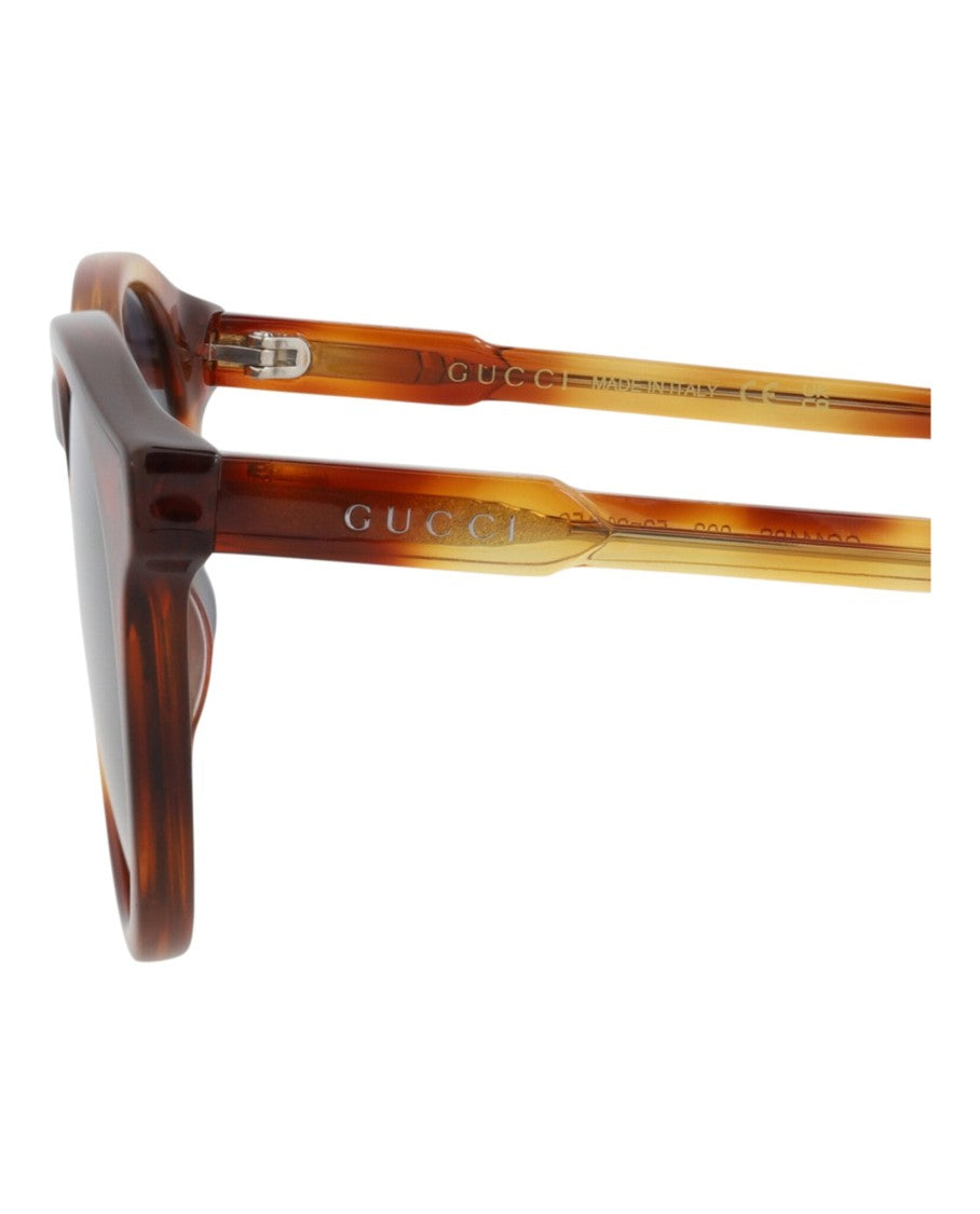 Gucci Round-Frame Acetate Sunglasses