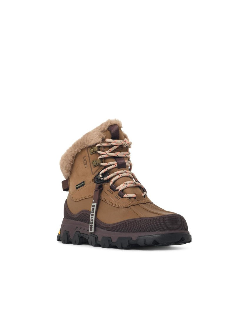 Ugg Light Bronze Adirondack Meridian Hiker Leather Suede Boots