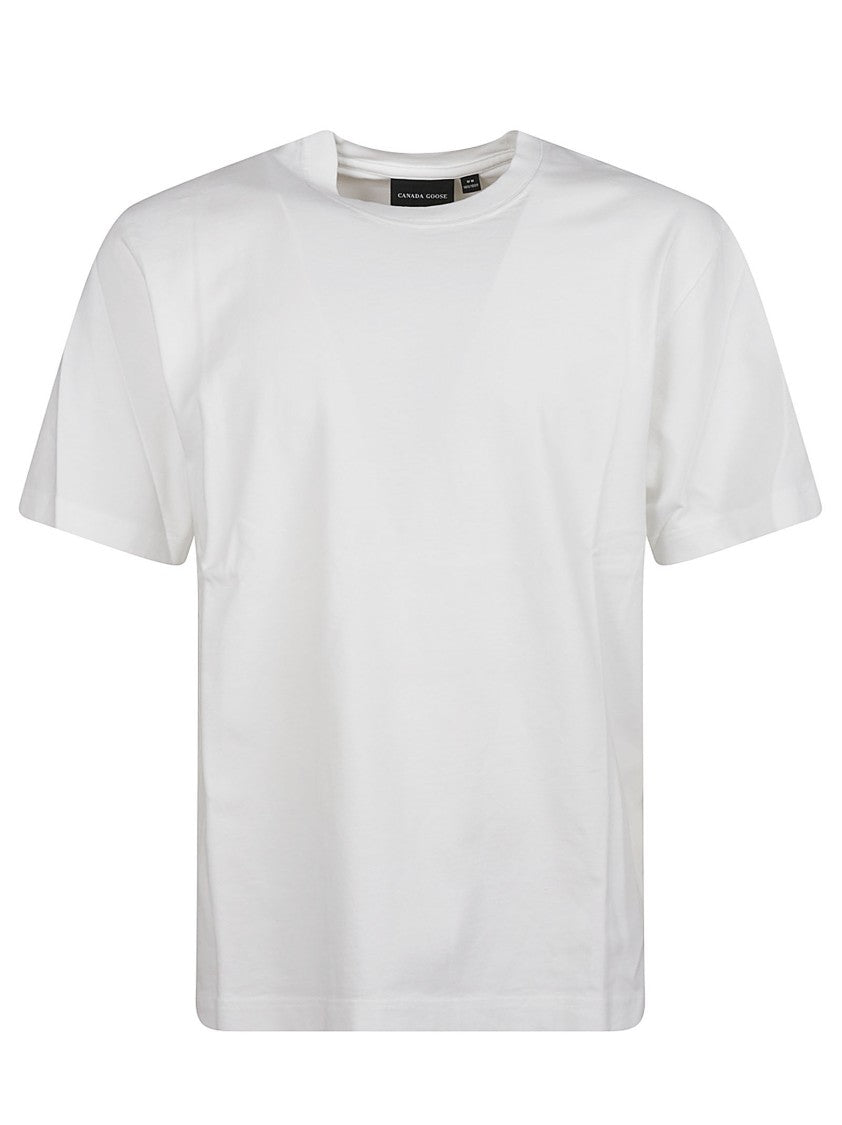 Canada Goose Novo Plain White Cotton T-Shirt
