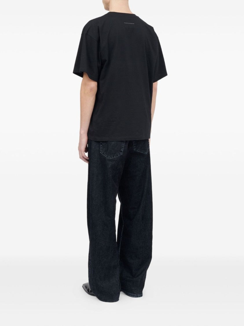 Mm6 By Maison Margiela Oversized T-Shirt With Contrasting Pocket Detail