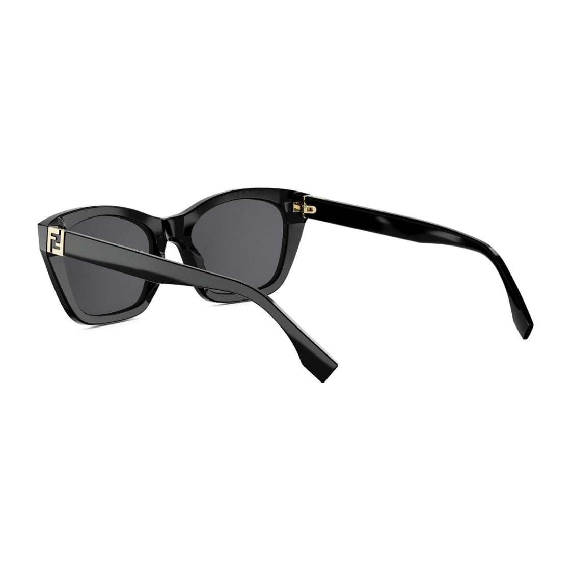 Fendi Black Forever Fe40205i Angular Cat-Eye Acetate Sunglasses