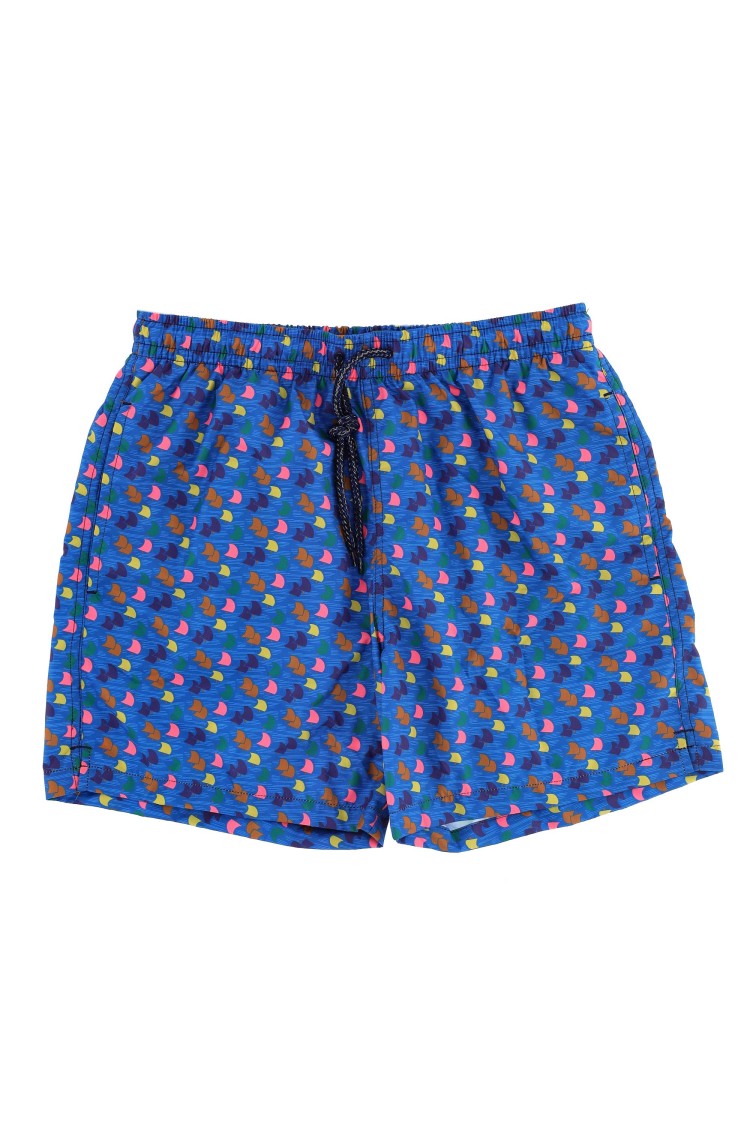 Drumohr Sailboat Print Quick-Dry Swim Shorts