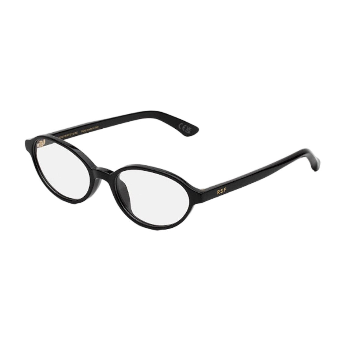 Retrosuperfuture Black Numero 04 Acetate Oval Sunglasses