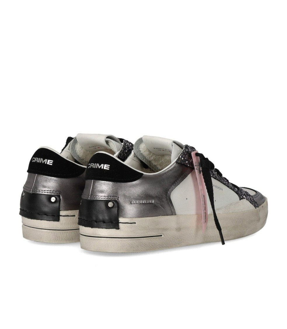 Crime London Sk8 Deluxe Gunmetal Sneaker