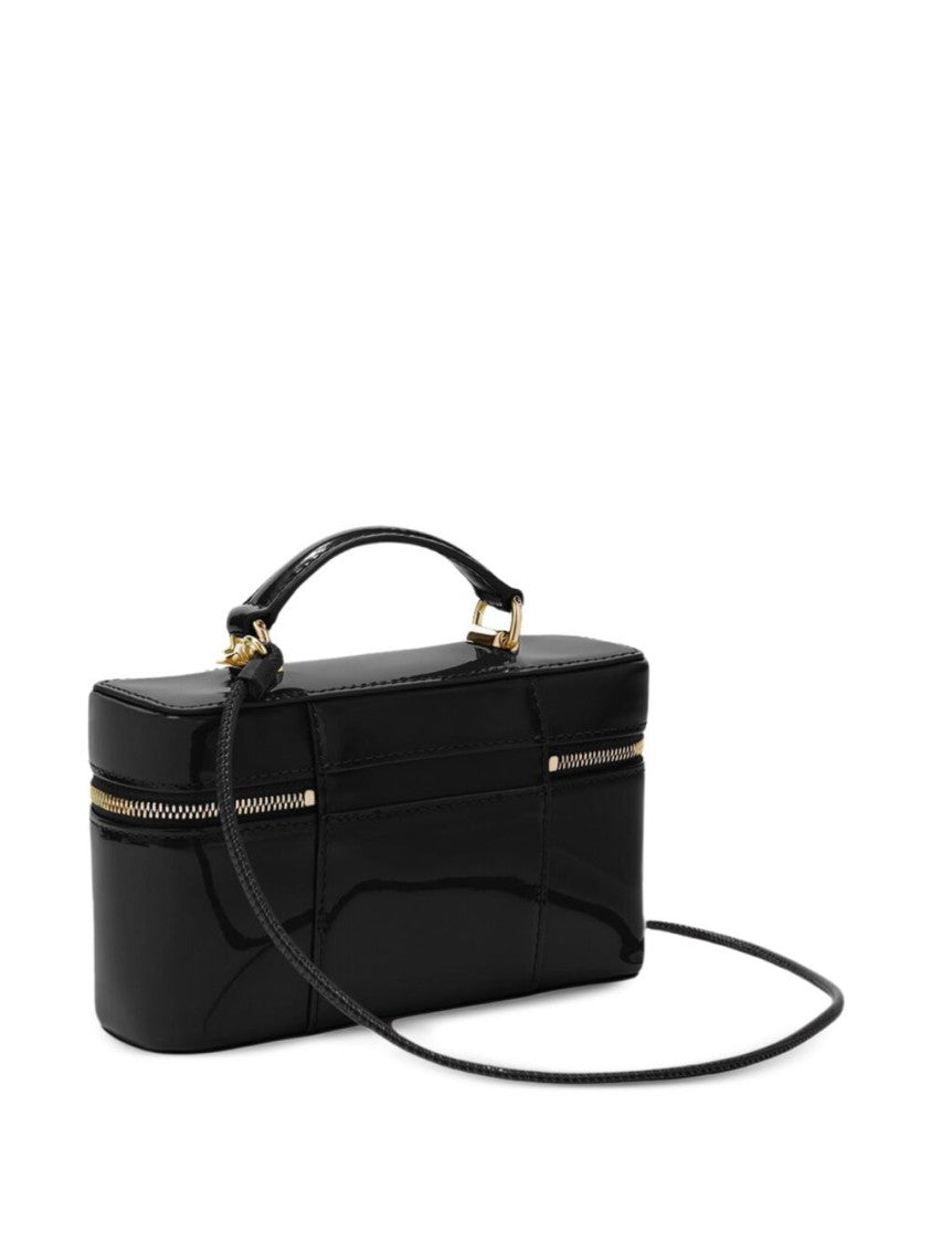 Furla Black Leather Detachable Strap Shoulder Bag