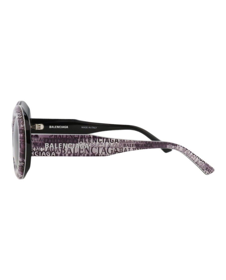 Balenciaga Round-Frame Acetate Sunglasses