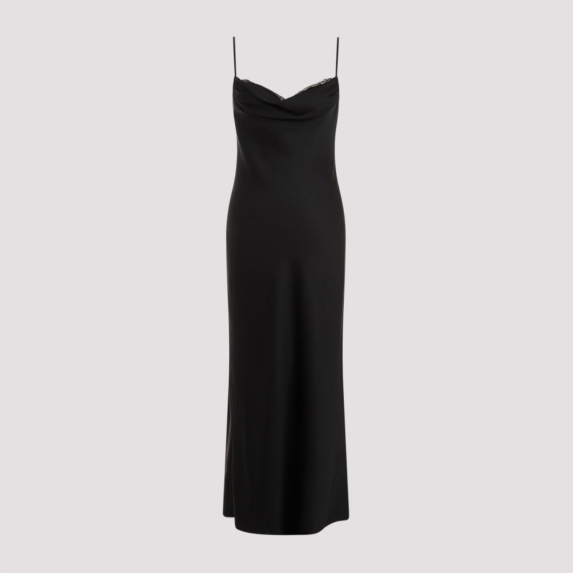 Alexander Mcqueen Black Silk Evening Dress