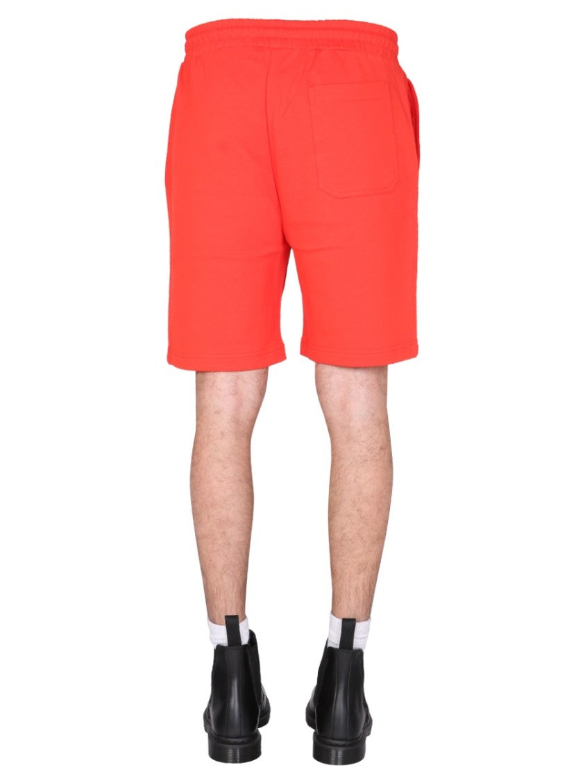 Helmut Lang Bermuda Shorts With Elastic Waist And Iconic Emblem
