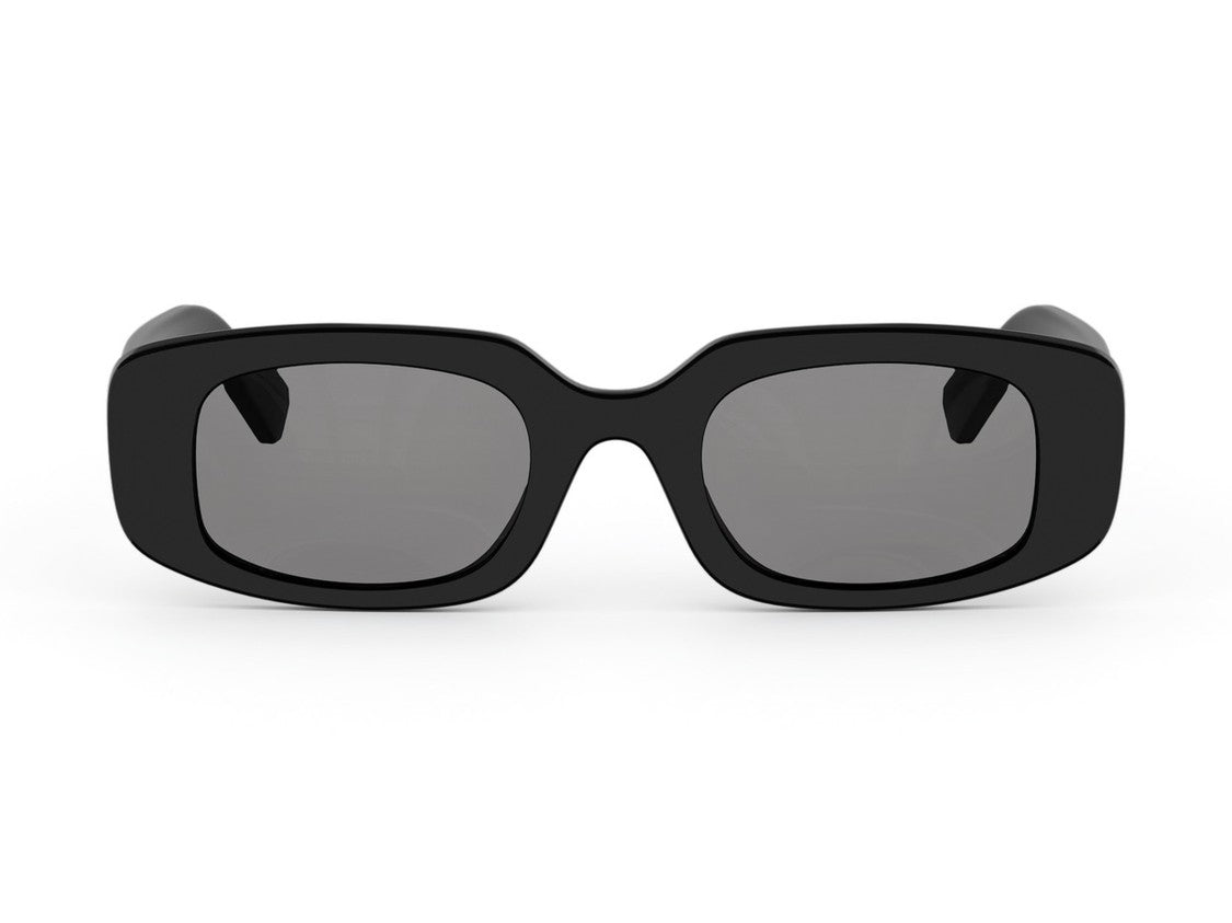 Bulgari Black Bv40084i Oversized Gold Detail Square Sunglasses