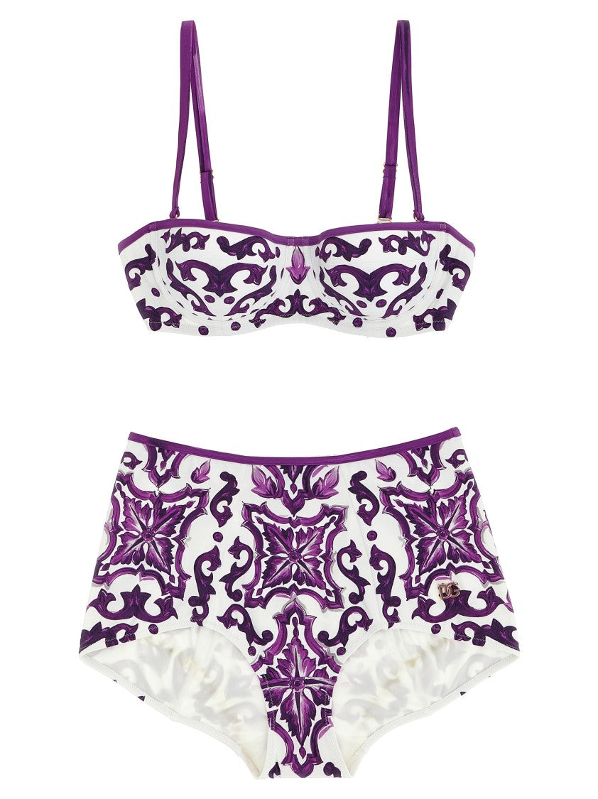 Dolce & Gabbana 'Maiolica' Print Bikini