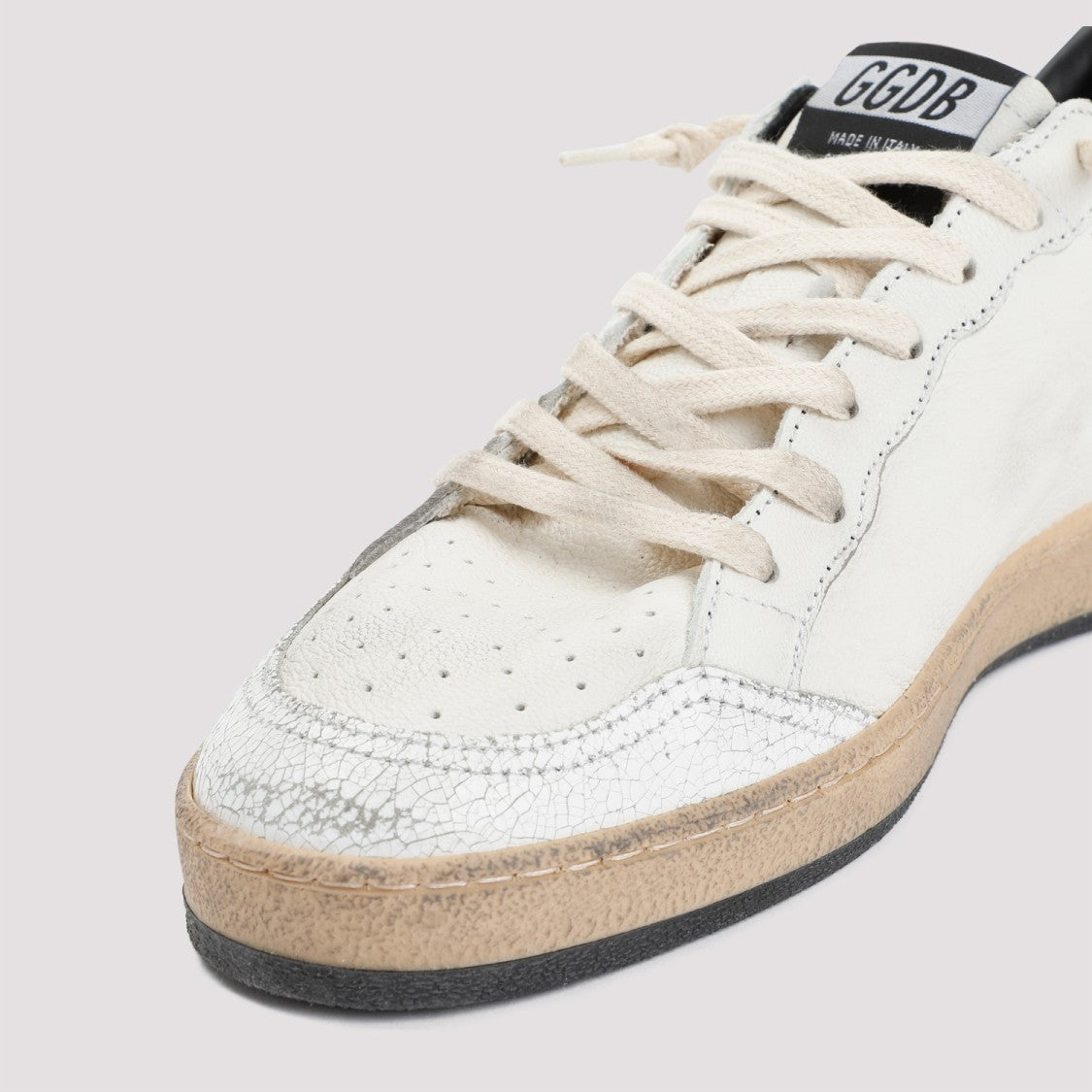 Golden Goose White Nappa Leather Ball Star Sneakers