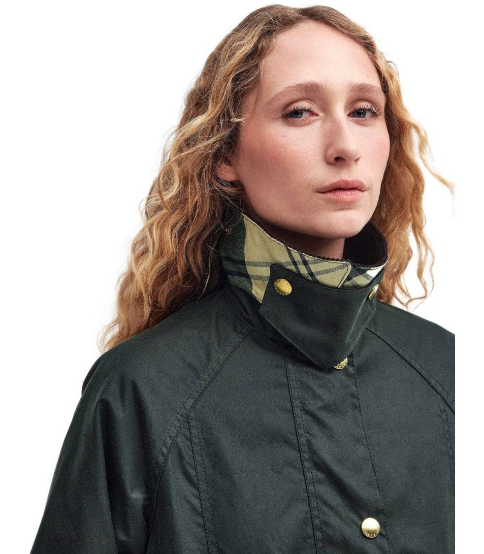 Barbour Beadnell Wax Sage Green Jacket