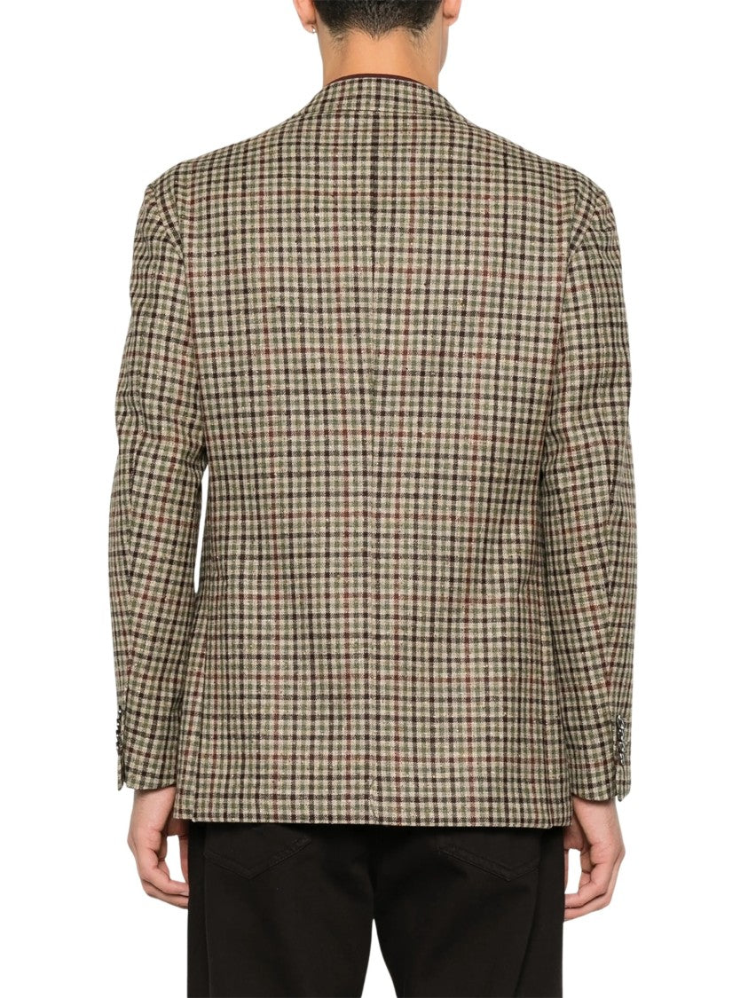 Gabriele Pasini Check Peak-Lapel Blazer