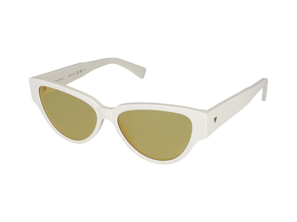 Bottega Veneta Sunglasses Bottega Veneta Bv1319s 004 White White Yellow 56/15/145