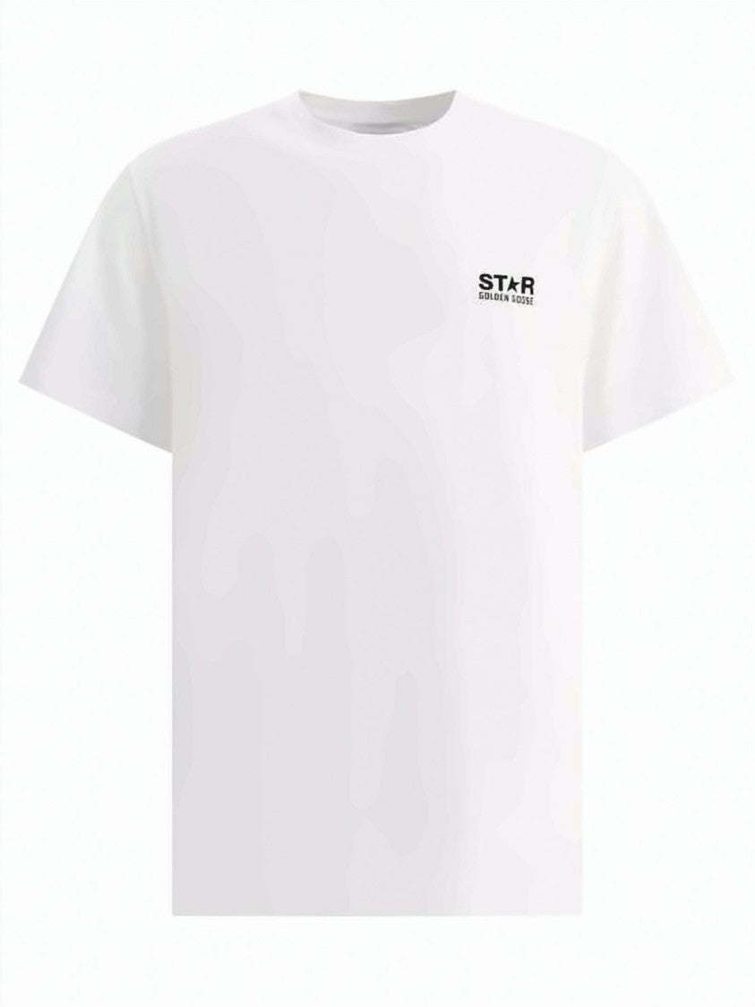 Golden Goose Short-Sleeved Crew Neck T-Shirt With Iconic Star Detail