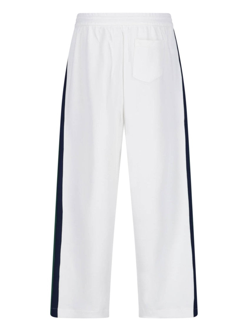 Polo Ralph Lauren White Recycled Wide-Leg Track Trousers