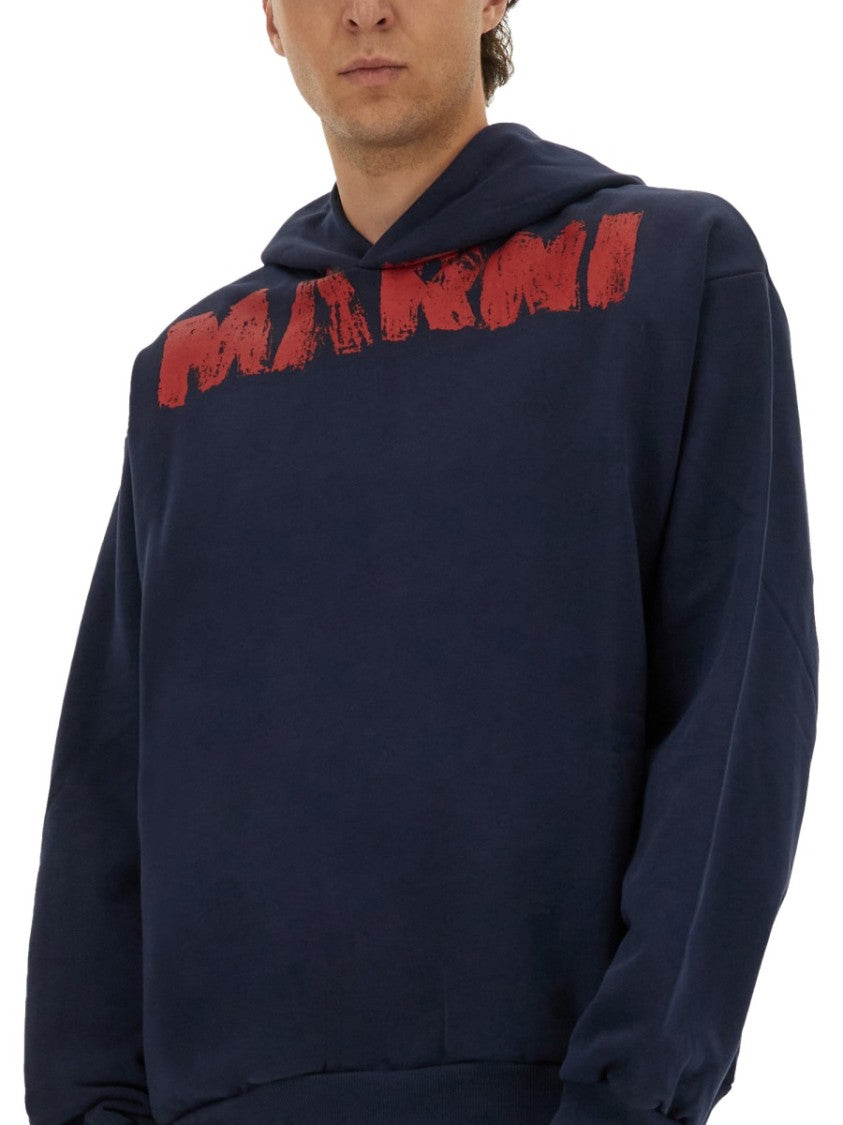 Marni Sweatshirt With Maxi Logo Print