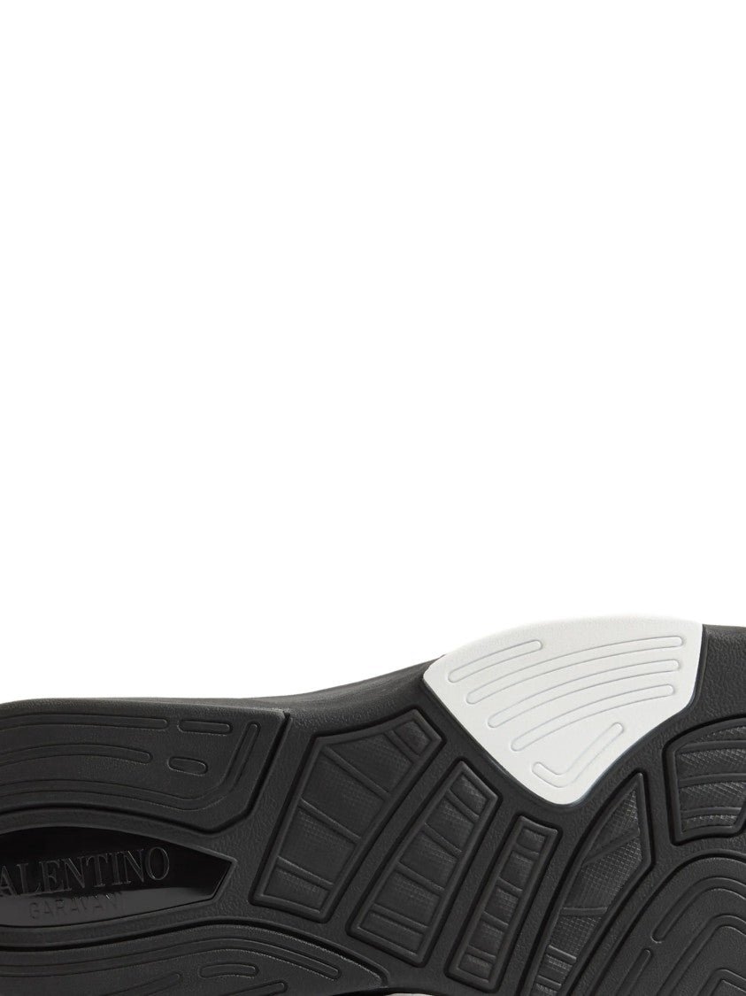 Valentino Black Demivee Mesh Sporty Sneakers