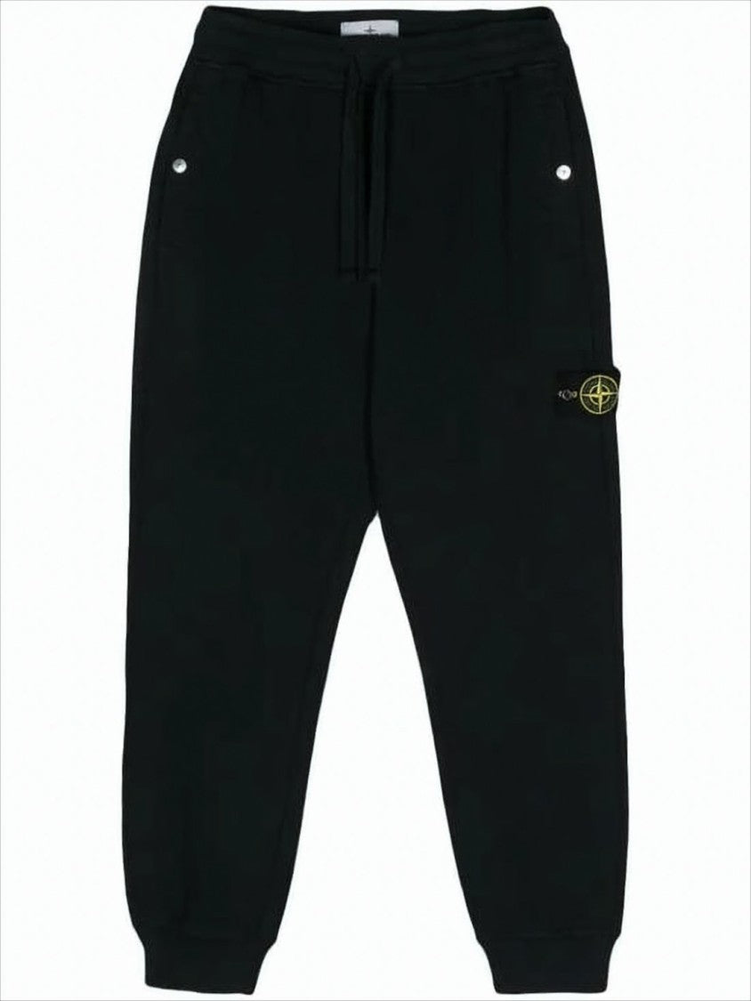 Stone Island Relaxed Fit Black Jogger Pants