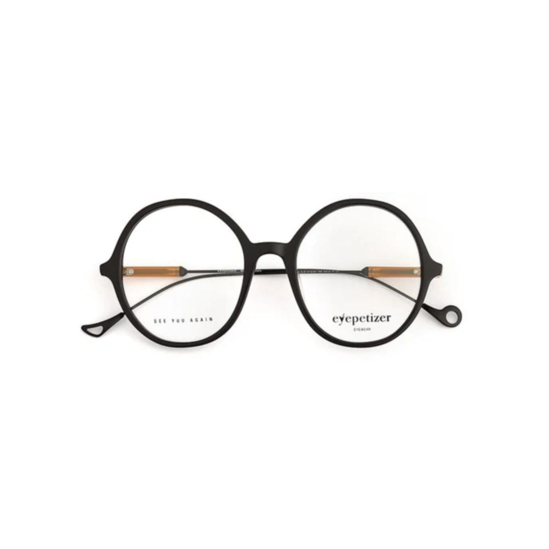 Eyepetizer Soleil Round Frame Eyeglasses With Matte Black Front