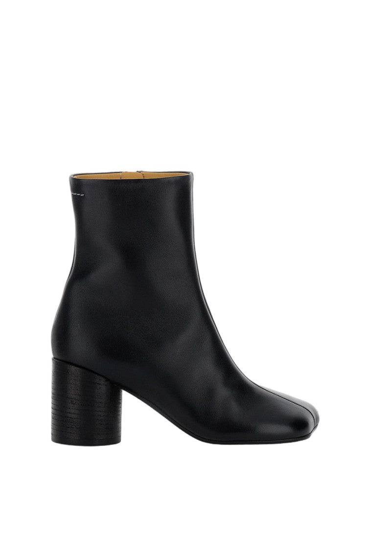 Mm6 By Maison Margiela Black Anatomic Nappa Ankle Boot