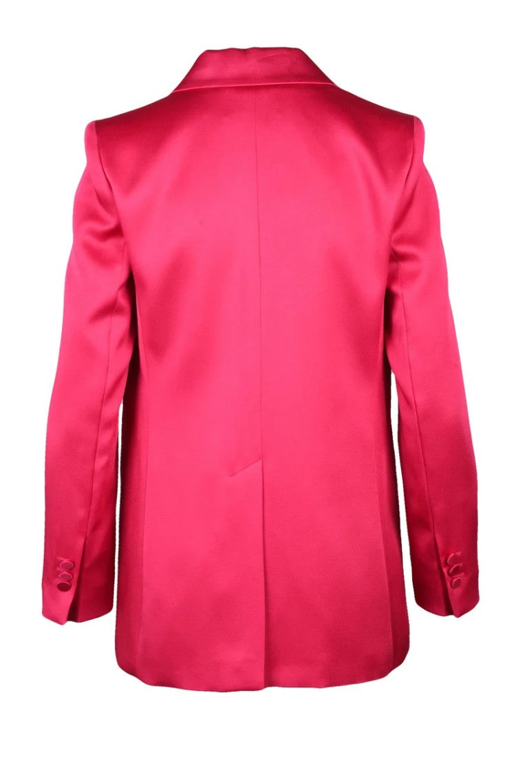 Max Mara Studio Satin Jacket - Fuchsia