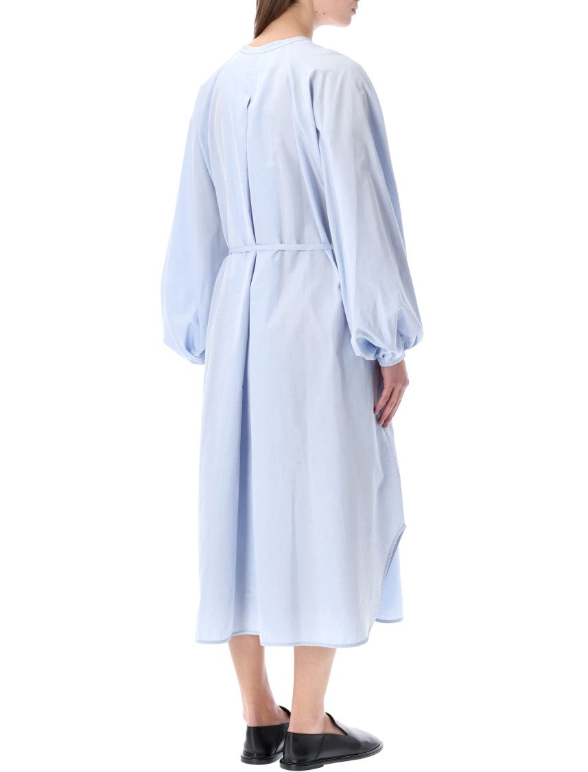 Loulou Studio Cotton Poplin Midi Dress With Airy Raglan Sleeves