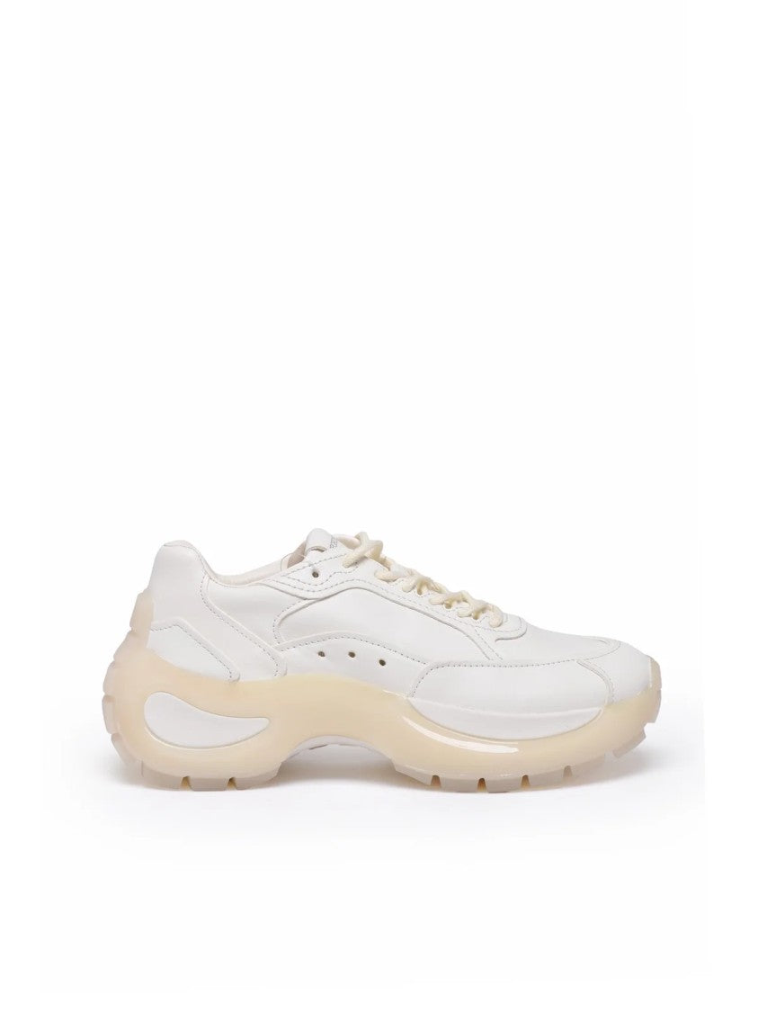 Sportmax White Leather Urta Sneakers