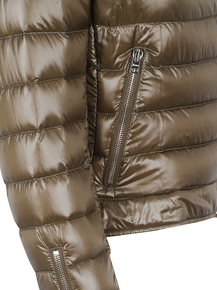 Herno Shiny Quilted Biker Jacket